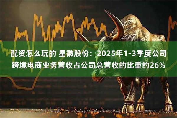 配资怎么玩的 星徽股份：2025年1-3季度公司跨境电商业务营收占公司总营收的比重约26%