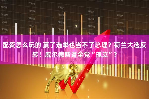 配资怎么玩的 赢了选举也当不了总理？荷兰大选反转！威尔德斯遭全党“孤立”？